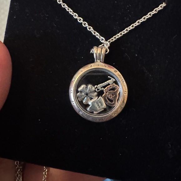 🎉QUICK SALE🎉Pandora Silver Locket Charms Necklace - Picture 11 of 11